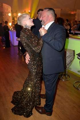 Melanie Müller with boyfriend Andreas Kunz at the presentation of the 24 Radio Regenbogen Award 2024 in the Europa Park Arena Rust, 19 04 2024 Foto:xF.xKernx xFuturexImagex regenbogen_4614