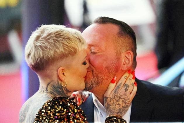 Rust, Germany April 19, 2024 Presentation of the Radio Regenbogen Award 2024 In the picture Melanie Müller with boyfriend Andreas Kunz Europa Park Baden Württemberg Copyright: xFotostandx xHettichx