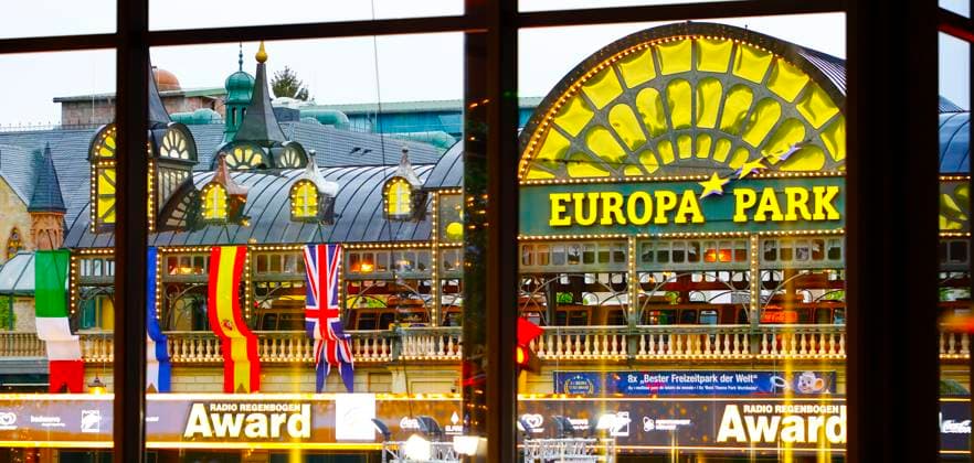 Rust, Germany April 19, 2024 The 24th Radio Regenbogen Award at Europa Park with general Atmosphere from the Park Entrance 24th Radio Regenbogen Award at Europa Park