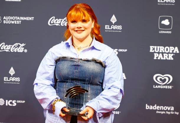 Rust, Germany April 19, 2024 The 24th Radio Regenbogen Award at Europa Park with Newcomerin National 2023, LOI, Leonie Greiner, Loi 24th Radio Regenbogen Award at Europa Park