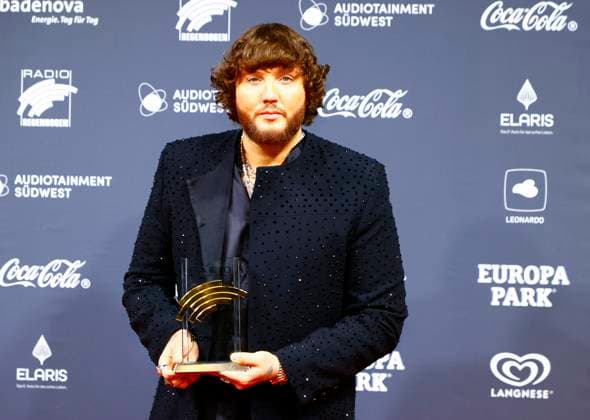 Rust, Germany April 19, 2024 The 24th Radio Regenbogen Award at Europa Park with James Arthur, Winner Artist International 2023 24th Radio Regenbogen Award at Europa Park