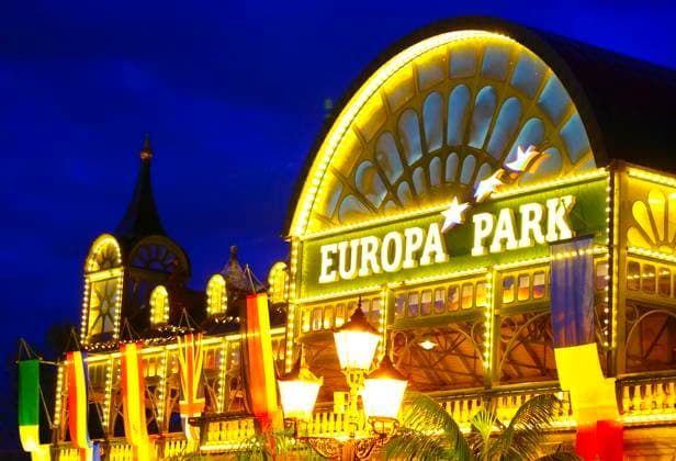Rust, Germany April 19, 2024 The 24th Radio Regenbogen Award at Europa Park with general Atmosphere from the Park Entrance 24th Radio Regenbogen Award at Europa Park