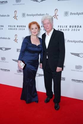 Juergen Prochnow and his wife Verena Wengler at the Felix Burda Award on 21 April 2024 in Berlin Felix Burda Award 2024 in Berlin