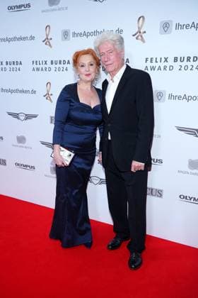Juergen Prochnow and his wife Verena Wengler at the Felix Burda Award on 21 April 2024 in Berlin Felix Burda Award 2024 in Berlin