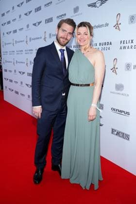 Benjamin Baarz and Nina Bott at the Felix Burda Award on 21 April 2024 in Berlin Felix Burda Award 2024 in Berlin