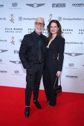 Simon Licht and Tina Rottensteiner at the Felix Burda Award on 21 April 2024 in Berlin Felix Burda Award 2024 in Berlin