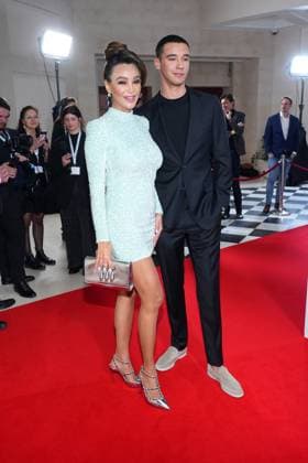 Verona Pooth and her son Diego at the Felix Burda Award on 21 April 2024 in Berlin Felix Burda Award 2024 in Berlin