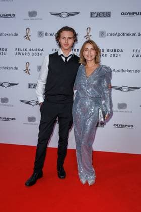 Gala Felix Burda Award Jahvis Rahmoune and Tina Ruland at the Felix Burda Award Gala at the Hotel Adlon Kempinskil on 21 04 2024 in Berlin Copyright: xEventpressxKochanx