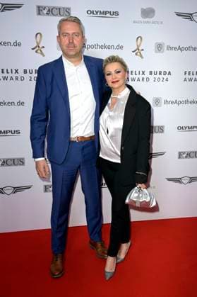 Sascha Schlichte and Alida Kurras at the 19 presentation of the Felix Burda Award 2024 at the Hotel Adlon Kempinski Berlin, 21 04 2024 Foto:xF.xKernx xFuturexImagex burda_award_4404