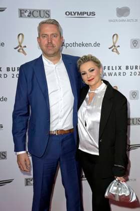 Sascha Schlichte and Alida Kurras at the 19 presentation of the Felix Burda Award 2024 at the Hotel Adlon Kempinski Berlin, 21 04 2024 Foto:xF.xKernx xFuturexImagex burda_award_4405