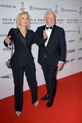Wolfgang Kubicki with his wife Annette Marberth Kubicki at the 19 presentation of the Felix Burda Award 2024 at the Hotel Adlon Kempinski Berlin, 21 04 2024 Foto:xF.xKernx xFuturexImagex burda_award_4420