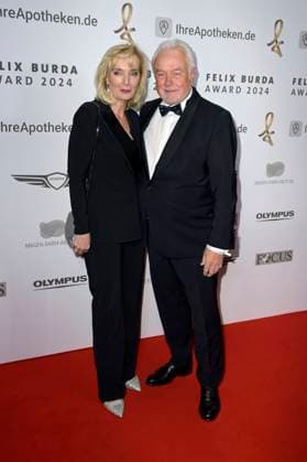 Wolfgang Kubicki with his wife Annette Marberth Kubicki at the 19 presentation of the Felix Burda Award 2024 at the Hotel Adlon Kempinski Berlin, 21 04 2024 Foto:xF.xKernx xFuturexImagex burda_award_4421