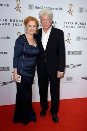 Jürgen Prochnow with wife Verena Wengler at the 19 presentation of the Felix Burda Award 2024 at the Hotel Adlon Kempinski Berlin, 21 04 2024 Foto:xF.xKernx xFuturexImagex burda_award_4459