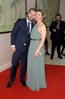 Nina Bott with partner Benjamin Baarz at the 19 presentation of the Felix Burda Award 2024 at the Hotel Adlon Kempinski Berlin, 21 04 2024 Foto:xF.xKernx xFuturexImagex burda_award_4473