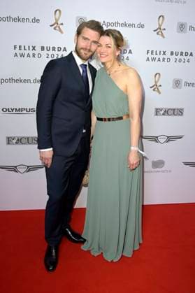 Nina Bott with partner Benjamin Baarz at the 19 presentation of the Felix Burda Award 2024 at the Hotel Adlon Kempinski Berlin, 21 04 2024 Foto:xF.xKernx xFuturexImagex burda_award_4476