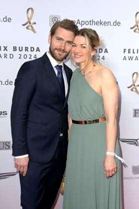 Nina Bott with partner Benjamin Baarz at the 19 presentation of the Felix Burda Award 2024 at the Hotel Adlon Kempinski Berlin, 21 04 2024 Foto:xF.xKernx xFuturexImagex burda_award_4478