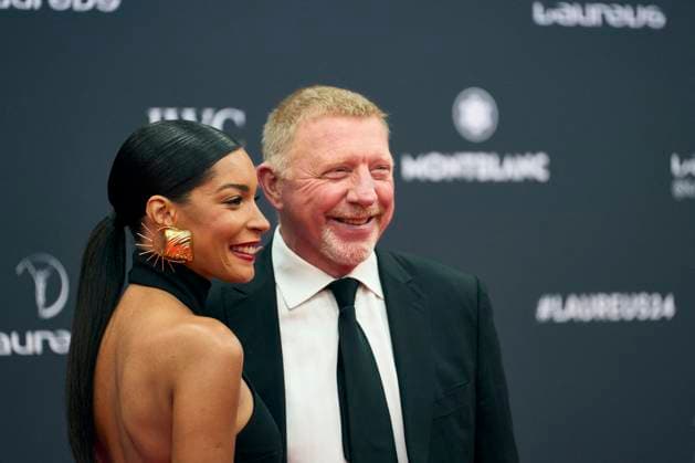 Laureus World Sports Awards - Madrid Lilian Monteiro, Boris Becker attends Laureus World Sports Awards Madrid 2024 - Red Carpet at Palacio de Cibeles on April 22, 2024 in Madrid, Spain. Photo by ABACAPRESS.COM Madrid Madrid Spain  Copyright: xABACAx