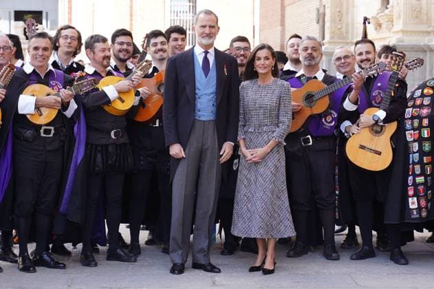 Spanish King Felipe and Quee Letizia during Miguel de Cervantes awards in Madrid on Tuesday, 23 April 2024 Isabel Diaz Ayuso Cordon Press 