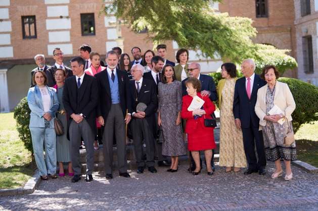 23-04-2024 Madrid Queen Letizia and King Felipe attend the Spanish Miguel de Cervantes 2023 literature prize, awarded to Luis Mateo Diez, at the auditorium of the university of Alcala de Henares in Madrid. No Spain Â  Copyright: xPPEx