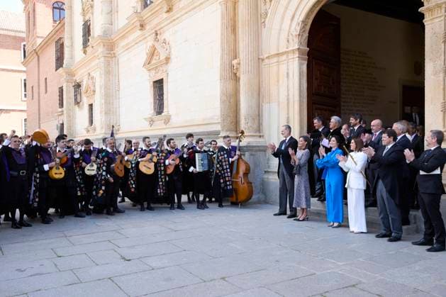 April 23, 2024, Madrid, Madrid, Spain: KING FELIPE VI of Spain, QUEEN LETIZIA of Spain attend the Miguel De Cervantes Literature award 2023 at the Alcal¡ de Henares University Madrid Spain - ZUMAc260 20240423_zep_c260_024 Copyright: xMikexChicorrox