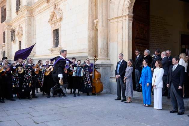 April 23, 2024, Madrid, Madrid, Spain: KING FELIPE VI of Spain, QUEEN LETIZIA of Spain attend the Miguel De Cervantes Literature award 2023 at the Alcal¡ de Henares University Madrid Spain - ZUMAc260 20240423_zep_c260_025 Copyright: xMikexChicorrox