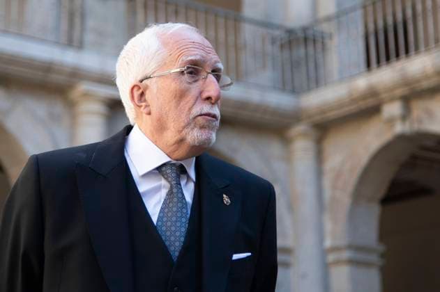 Luis Mateo Diez at the presentation of the Premio Miguel de Cervantes for Literature to Luis Mateo Diez at the Universidad de Alcala Alcala de Henares, 23 04 2024 Foto:xDyDxFotografosx xFuturexImagex cervantes_4403