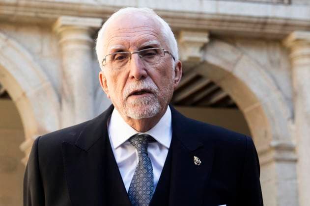 Luis Mateo Diez at the presentation of the Premio Miguel de Cervantes for Literature to Luis Mateo Diez at the Universidad de Alcala Alcala de Henares, 23 04 2024 Foto:xDyDxFotografosx xFuturexImagex cervantes_4404