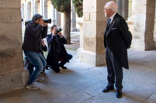 Luis Mateo Diez at the presentation of the Premio Miguel de Cervantes for Literature to Luis Mateo Diez at the Universidad de Alcala Alcala de Henares, 23 04 2024 Foto:xDyDxFotografosx xFuturexImagex cervantes_4406
