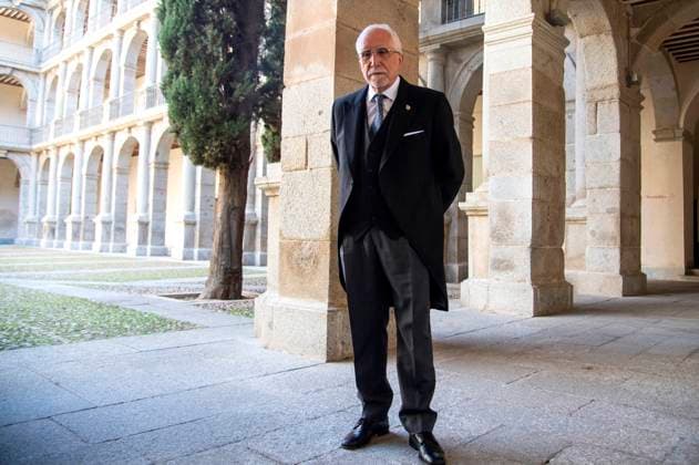 Luis Mateo Diez at the presentation of the Premio Miguel de Cervantes for Literature to Luis Mateo Diez at the Universidad de Alcala Alcala de Henares, 23 04 2024 Foto:xDyDxFotografosx xFuturexImagex cervantes_4407
