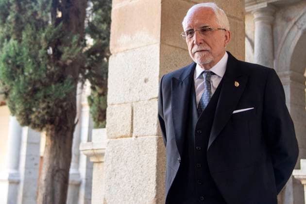 Luis Mateo Diez at the presentation of the Premio Miguel de Cervantes for Literature to Luis Mateo Diez at the Universidad de Alcala Alcala de Henares, 23 04 2024 Foto:xDyDxFotografosx xFuturexImagex cervantes_4409