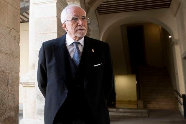 Luis Mateo Diez at the presentation of the Premio Miguel de Cervantes for Literature to Luis Mateo Diez at the Universidad de Alcala Alcala de Henares, 23 04 2024 Foto:xDyDxFotografosx xFuturexImagex cervantes_4411