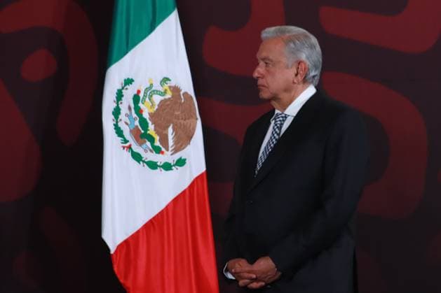 April 24, 2024, Mexico City, Mexico: MexicoÃ¢â‚¬â ¢s President, Andres Manuel Lopez Obrador speaking during his daily briefing conference at National Palace. Mexico City Mexico - ZUMAe321 20240424_zia_e321_004 Copyright: xCarlosxSantiagox