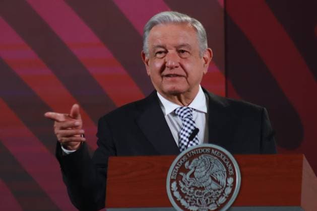 April 24, 2024, Mexico City, Mexico: MexicoÃ¢â‚¬â ¢s President, Andres Manuel Lopez Obrador speaking during his daily briefing conference at National Palace. Mexico City Mexico - ZUMAe321 20240424_zia_e321_007 Copyright: xCarlosxSantiagox