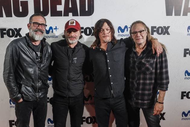 Andrew Lincoln, Norman Reedus , Jeffrey Dean Morgan and Greg Nicotero attend a Fan event at the Capitol theater in Madrid 162763, Andrew Lincoln, Norman Reedus , Jeffrey Dean Morgan and Greg Nicotero attend a Fan event at the Capitol theater in Madrid. Madrid, Spain - Thursday March 9, 2017. SPAIN OUT,  Copyright: xC.xKasady,xPacificCoastNewsx xAvalonx 0532955031