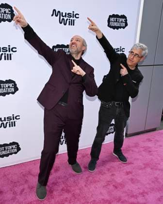 April 24, 2024, Los Angeles, California, USA: Mike Wasseman and Dave Wish attend the 16th Annual Music Will Benefit. Los Angeles USA - ZUMAb173 20240424_aap_b173_001 Copyright: xBillyxBennightx