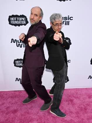 April 24, 2024, Los Angeles, California, USA: Mike Wasseman and Dave Wish attend the 16th Annual Music Will Benefit. Los Angeles USA - ZUMAb173 20240424_aap_b173_047 Copyright: xBillyxBennightx