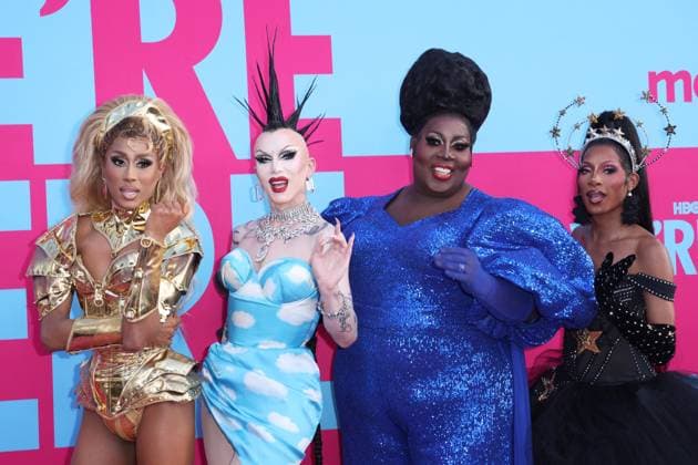 Bilder des Jahres 2024, Entertainment 04 April Entertainment Themen der Woche KW17 April 24, 2024, Los Angeles, Ca, USA: Priyanka, Sasha Velour, Latrice Royale, and Jaida Essence Hall attends the HBO s We re Here Season 4 Screening at the Avalon Hollywood on April 24, 2024 in Hollywood, California. Los Angeles USA - ZUMAs181 20240424_zea_s181_022 Copyright: xCraSHx