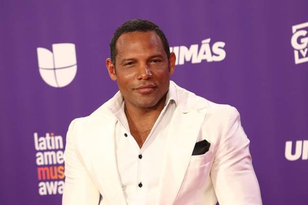 Carlos Mejia arrives for the 2024 Latin American Music Awards at the Grand Garden Arena at MGM Resort and Casino in Las Vegas, Nevada on Thursday, April 25, 2024.  LAV20240425041 JAMESxATOA