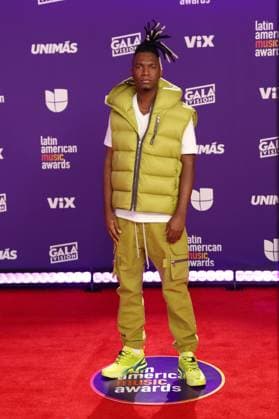 Venesti arrives for the 2024 Latin American Music Awards at the Grand Garden Arena at MGM Resort and Casino in Las Vegas, Nevada on Thursday, April 25, 2024.  LAV20240425015 JAMESxATOA