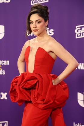 Yayis Villarreal arrives for the 2024 Latin American Music Awards at the Grand Garden Arena at MGM Resort and Casino in Las Vegas, Nevada on Thursday, April 25, 2024.  LAV20240425020 JAMESxATOA