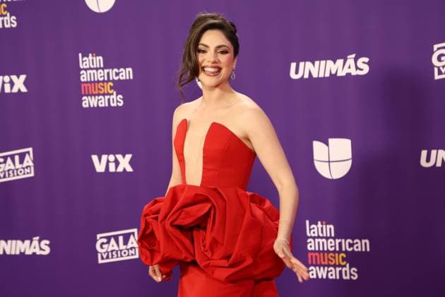 Yayis Villarreal arrives for the 2024 Latin American Music Awards at the Grand Garden Arena at MGM Resort and Casino in Las Vegas, Nevada on Thursday, April 25, 2024.  LAV20240425022 JAMESxATOA