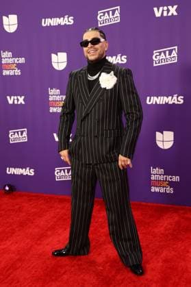 Ryan Castro arrives for the 2024 Latin American Music Awards at the Grand Garden Arena at MGM Resort and Casino in Las Vegas, Nevada on Thursday, April 25, 2024.  LAV20240425119 JAMESxATOA