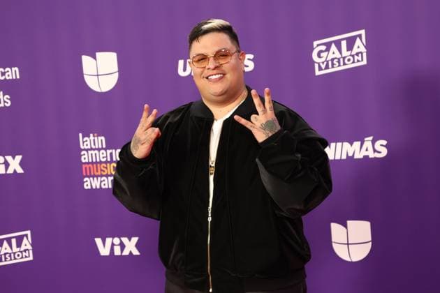Milo Beat arrives for the 2024 Latin American Music Awards at the Grand Garden Arena at MGM Resort and Casino in Las Vegas, Nevada on Thursday, April 25, 2024.  LAV20240425107 JAMESxATOA