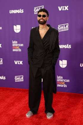 Jay Wheeler arrives for the 2024 Latin American Music Awards at the Grand Garden Arena at MGM Resort and Casino in Las Vegas, Nevada on Thursday, April 25, 2024.  LAV20240425072 JAMESxATOA