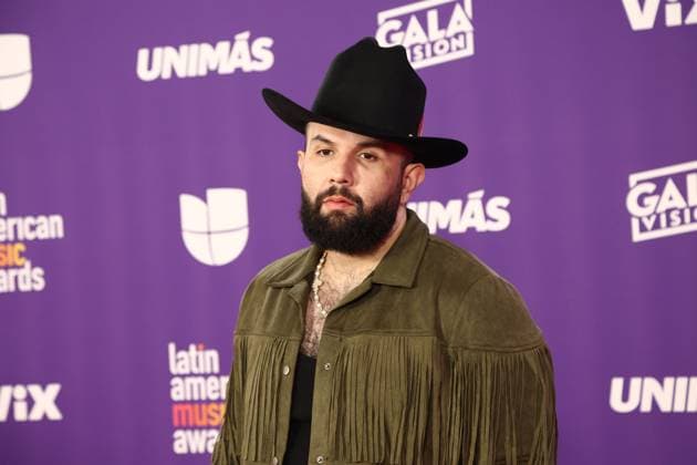 Carin León arrives for the 2024 Latin American Music Awards at the Grand Garden Arena at MGM Resort and Casino in Las Vegas, Nevada on Thursday, April 25, 2024.  LAV20240425153 JAMESxATOA