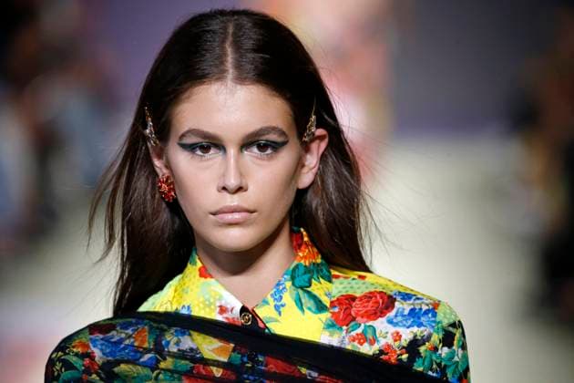 VERSACE ready to wear spring summer 2019; LMilan fashion week september 2018 . VERSACE ready to wear spring summer 2019; LMilan fashion week september 2018 . Kaia Gerber,  Copyright: xZeppelinxPhotox xAvalonx 0534047518