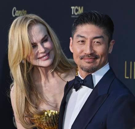 Nicole Kidman and Brian Tee attend the 49th AFI Lifetime Achievement Award tribute gala honoring Kidman at the Dolby Theatre in the Hollywood section of Los Angeles on Saturday, April 27, 2024.  LAP2024042784 JIMxRUYMEN