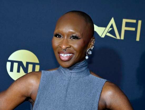 British actress Cynthia Erivo attends the 49th AFI Lifetime Achievement Award tribute gala honoring Nicole Kidman at the Dolby Theatre in the Hollywood section of Los Angeles on Saturday, April 27, 2024.  LAP2024042782 JIMxRUYMEN