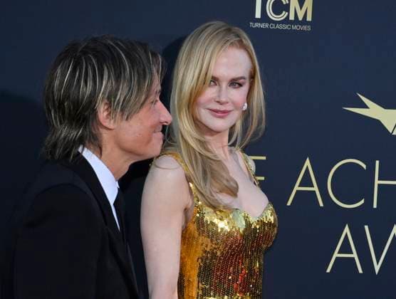 Nicole Kidman and Keith Urban attend the 49th AFI Lifetime Achievement Award tribute gala honoring Kidman at the Dolby Theatre in the Hollywood section of Los Angeles on Saturday, April 27, 2024.  LAP2024042717 JIMxRUYMEN