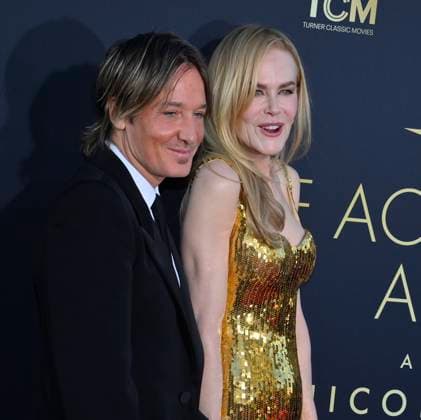 Nicole Kidman and Keith Urban attend the 49th AFI Lifetime Achievement Award tribute gala honoring Kidman at the Dolby Theatre in the Hollywood section of Los Angeles on Saturday, April 27, 2024.  LAP2024042724 JIMxRUYMEN